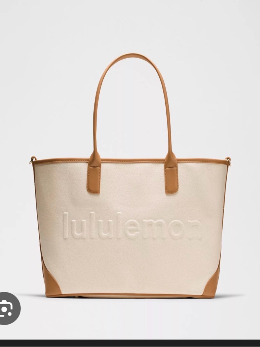 Lululemon classic canvas tote 16l bag NWT
